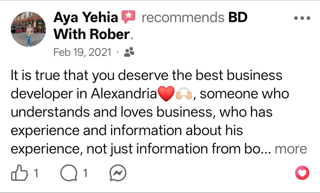 Client testimonial