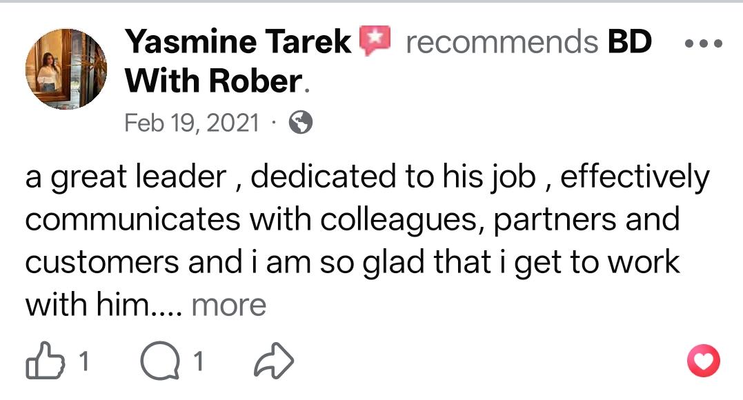 Client testimonial