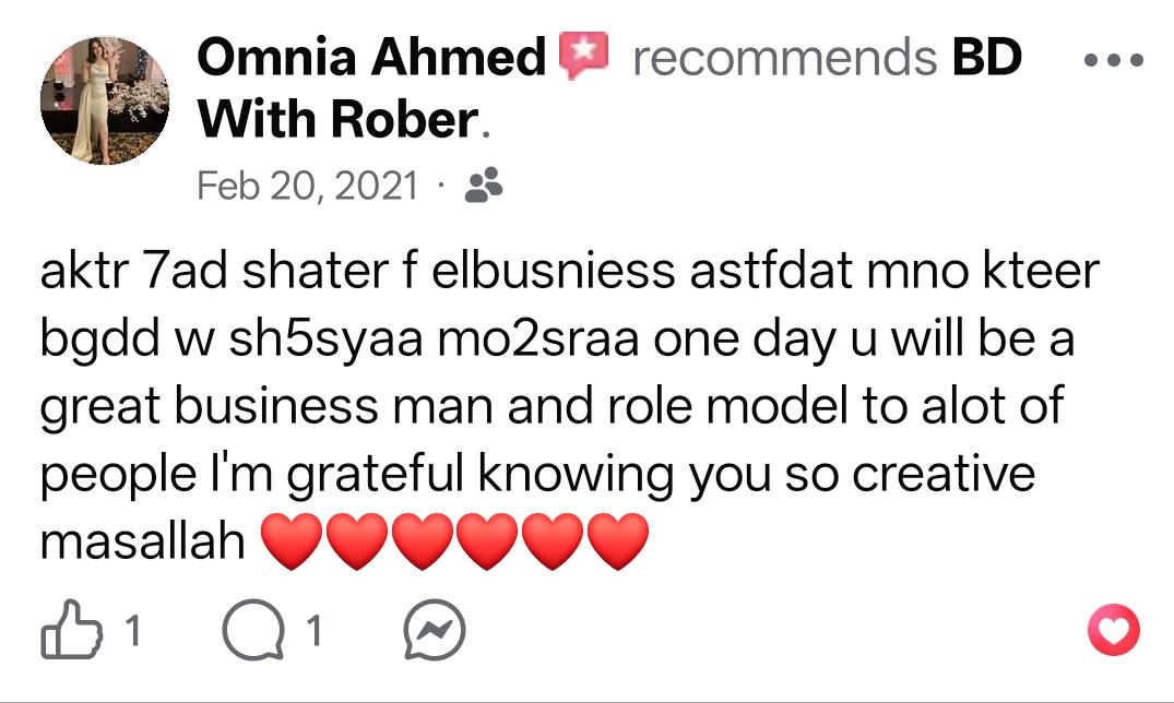 Client testimonial